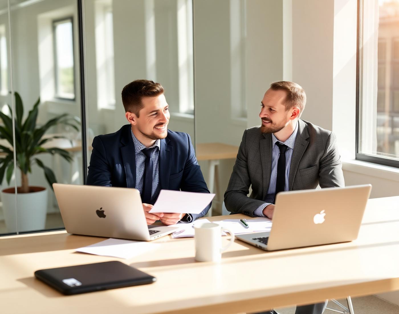 trinity networks Team bei einem Kundengespräch in München