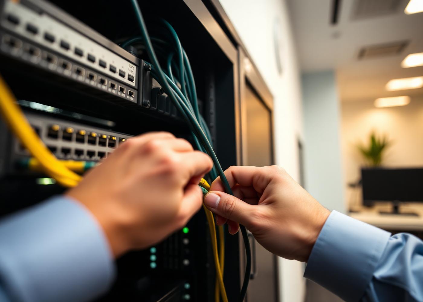 Netzwerkinstallation im Unternehmensumfeld